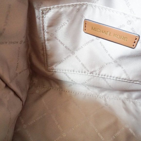 Michael Kors Avril Small Top Zip Satchel Shoulder Bag Brown Luggage - Picture 11 of 14